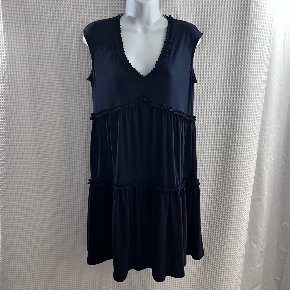 Violet weekend ladies Black Ruffled Dress size medium